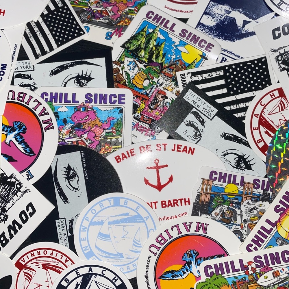 50 Random Brandy Melville Sticker Bundle